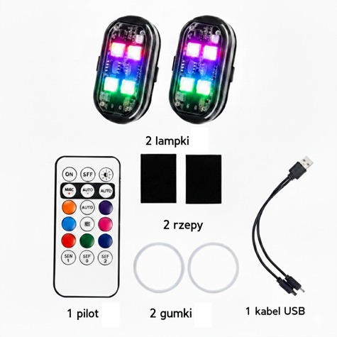 RiderGlow | Światło Led RGB na Rzep
