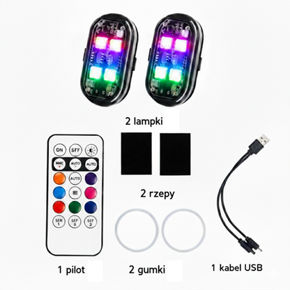 RiderGlow | Światło Led RGB na Rzep